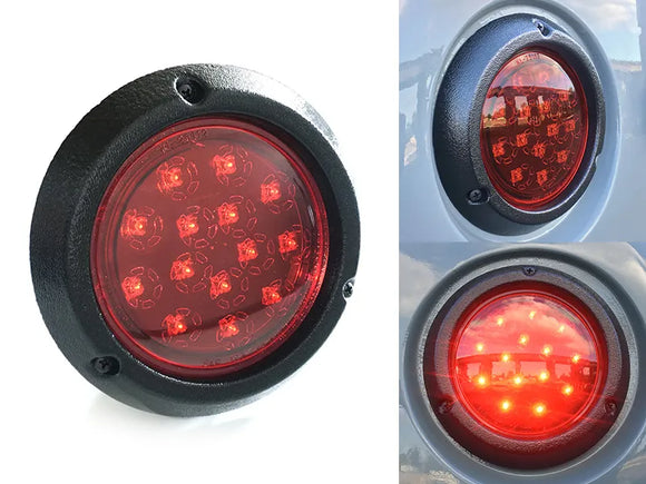 Scout 80 / 800 Red LED Stop/Turn/Tail Lights with Rough Texture Housing